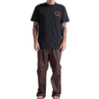 Camiseta Masculina Volcom Round Out PRETO-VLTS010659- -4-